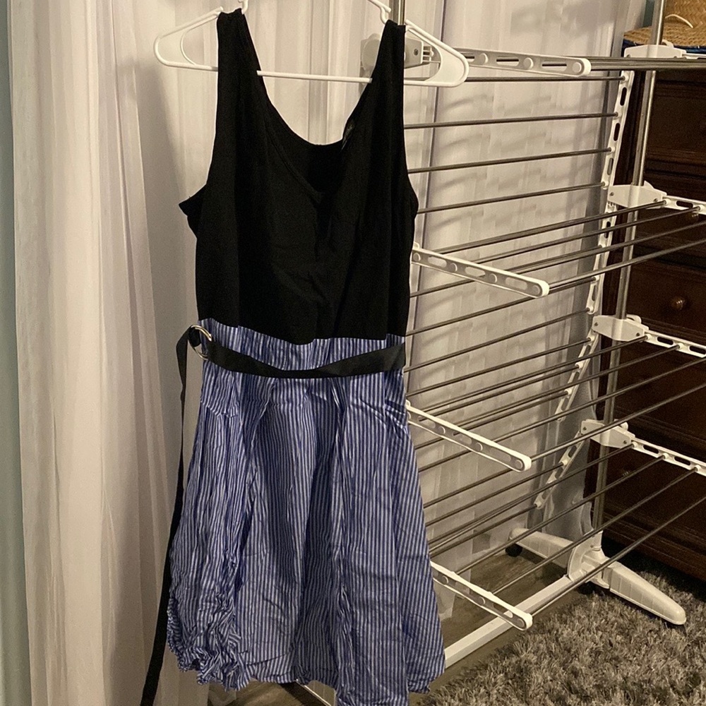 City Chic XL/22 navy blue dress